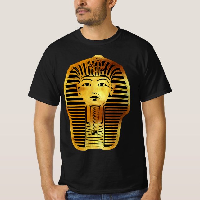 Camiseta A Máscara Dourada Egípcia de Tutancâmon (Frente)