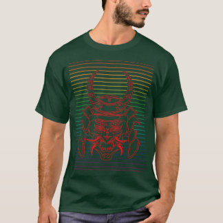 Camiseta A Máscara Vermelha do Samurai Retro 2