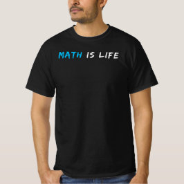 Camiseta A matemática é a vida | Engraçado Professor de Mat