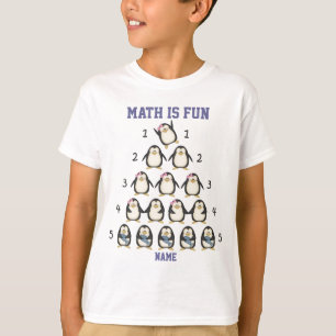 Camiseta A Matemática É Divertida, Eu Adoro Matemática, Cam