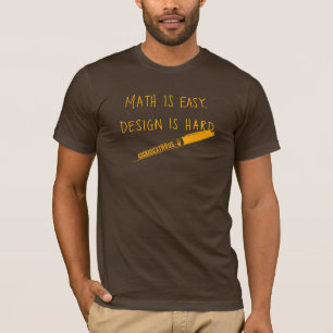 Camiseta A matemática é fácil, homens