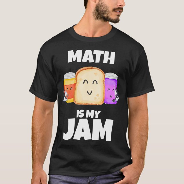 Camiseta A matemática é o meu amante de matemática Jam Funn (Frente)
