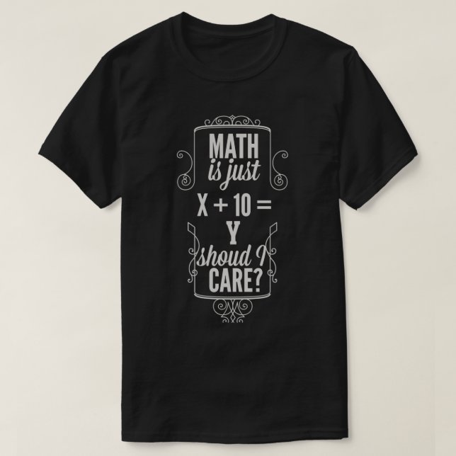 Camiseta A matemática é só (Frente do Design)