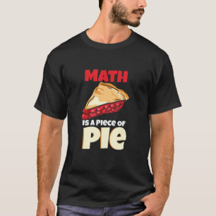 Camiseta A Matemática É Um Pedaço De Design De Matemáti