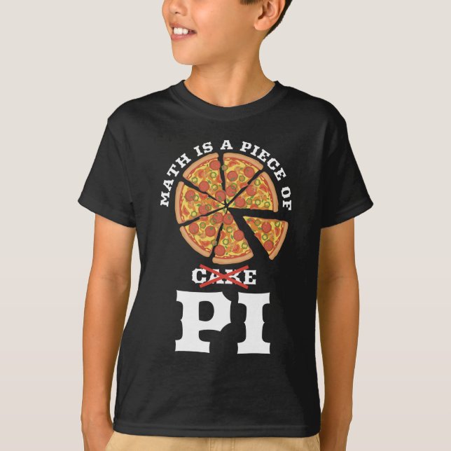 Camiseta A Matemática É Um Presente De Bolo De Apple Pi Hap (Frente)