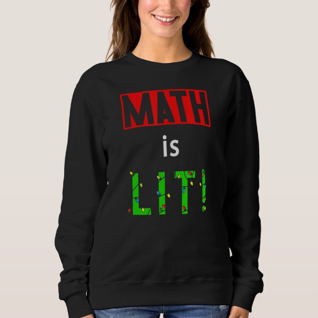 Camiseta A Matemática Está Feriada No Decoração De Natal Do (Frente)