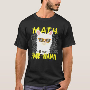 Camiseta A MATEMÁTICA legal NÃO É PROB LLAMA ALPACA DE VOLT