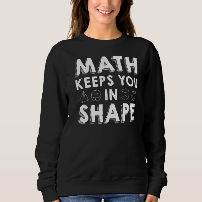 Camiseta A Matemática Mantém-Nos Na Forma De Um Pun Do Prof (Frente)