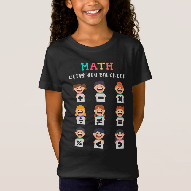 Camiseta A matemática mantém você equilibrado (Frente)