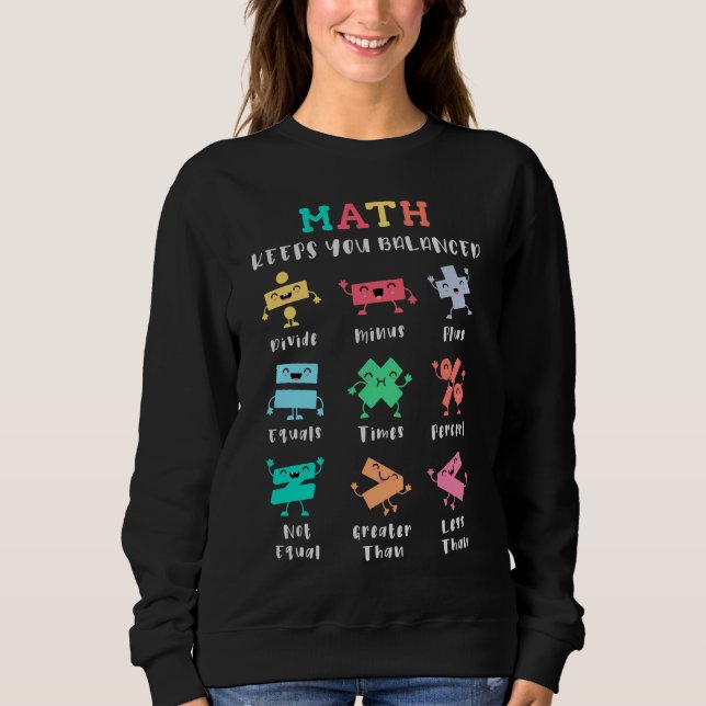 Camiseta A matemática mantém você equilibrado (Frente)