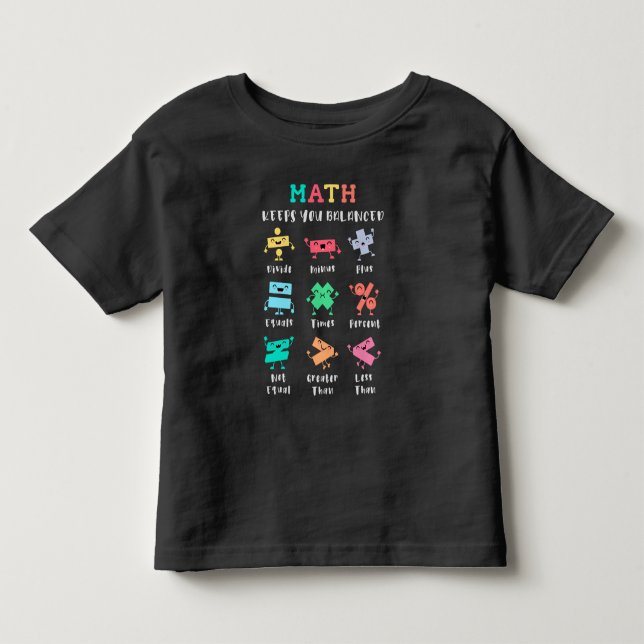 Camiseta A matemática mantém você equilibrado (Frente)