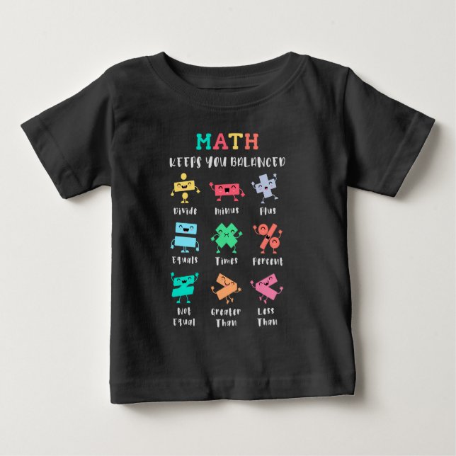 Camiseta A matemática mantém você equilibrado (Frente)