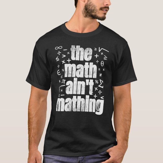Camiseta A Matemática não é Matemática (Frente)