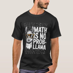 Camiseta A Matemática Não É Prob-Llama, Amante de Animais E