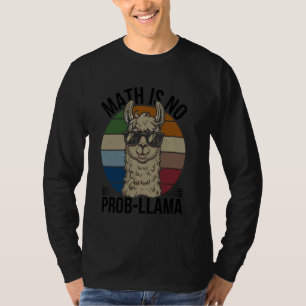 Camiseta A Matemática Não É Prob-Llama, Amante de Animais E
