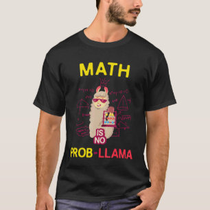 Camiseta A Matemática Não é Problema Lhama   Amantes de Lha
