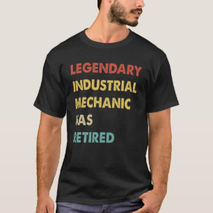 Camiseta A Mecânica Industrial Retroativa Se Aposentou