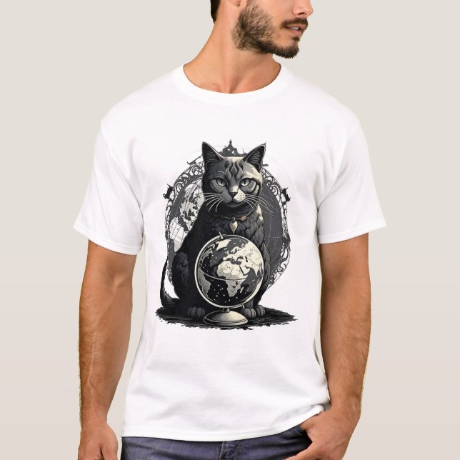 Camiseta A Meia da Terra, Arte Gótica (Frente)