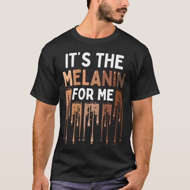 Camiseta A Melanina Para Mim Melanata História Negra Mês 2 (Frente)