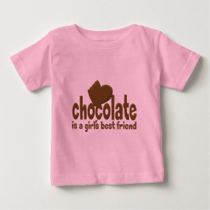 Camiseta A melhor amiga da moça de chocolate