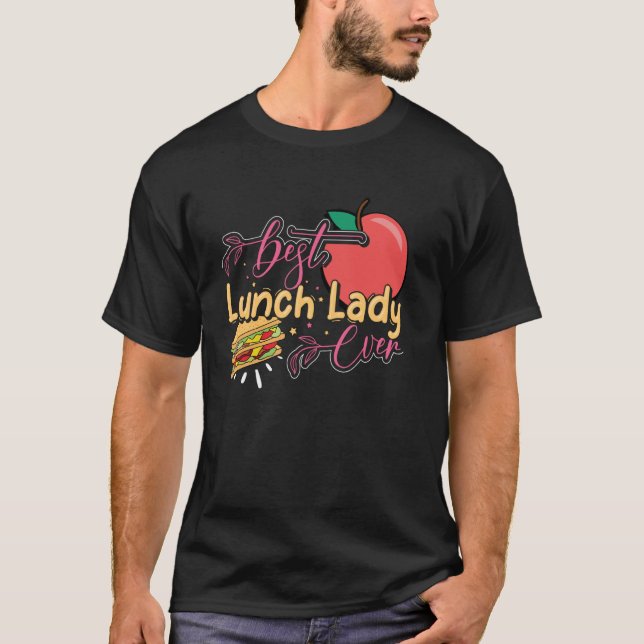 Camiseta A Melhor Apreciação Da Senhora Do Almoço De Volta  (Frente)