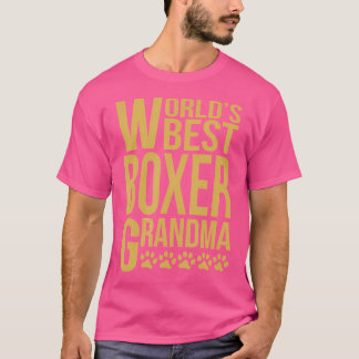Camiseta A Melhor Avó Boxer Do Mundo