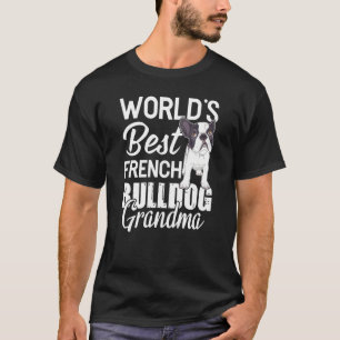 Camiseta A melhor avó de cachorro francês do mundo