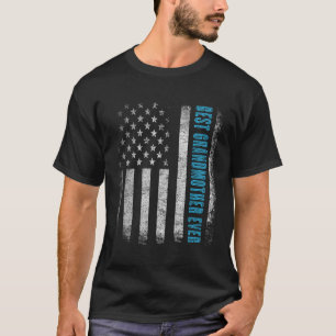 Camiseta A Melhor Avó Patriótica De Todos Os tempos Com A A