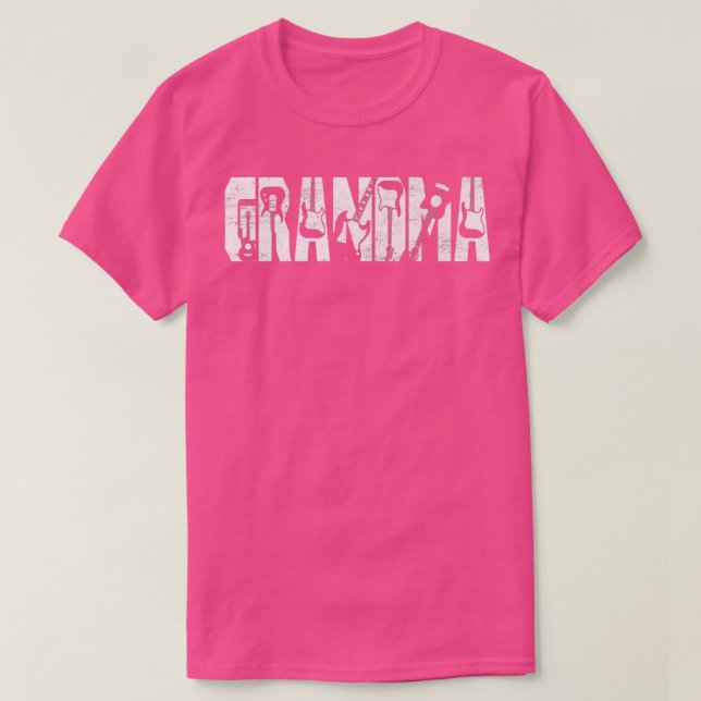 Camiseta A Melhor Avó Sofrida Alguma Vez Violão Guitaris (Frente do Design)