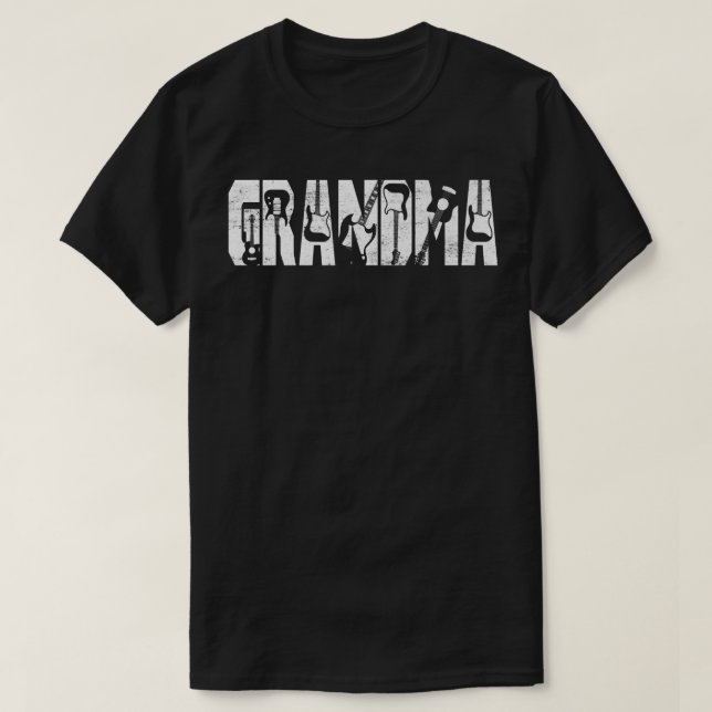 Camiseta A Melhor Avó Sofrida Alguma Vez Violão Guitaris (Frente do Design)