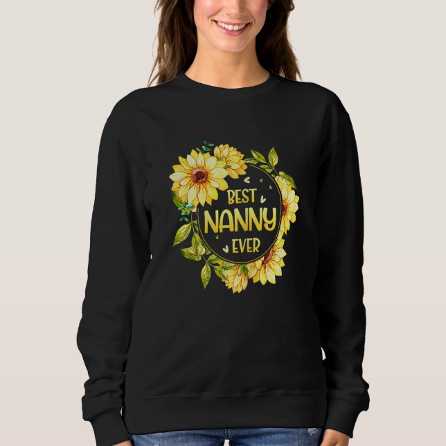 Camiseta A melhor babá de girassol, mãe da mãe (Frente)