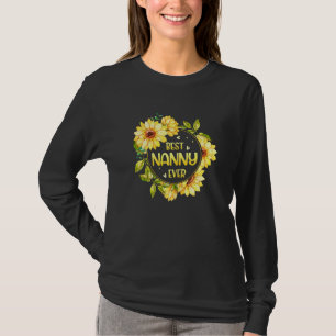 Camiseta A melhor babá de girassol, mãe da mãe