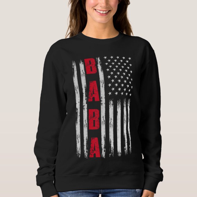 Camiseta A Melhor Baba Dos Eua Sinalizador Para Stepdad Fat (Frente)