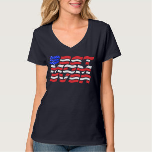 Camiseta A melhor bandeira da Mãe dos Estados Unidos