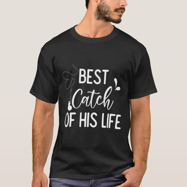 Camiseta A Melhor Captura Da Sua Vida À Pesca De Casais (Frente)