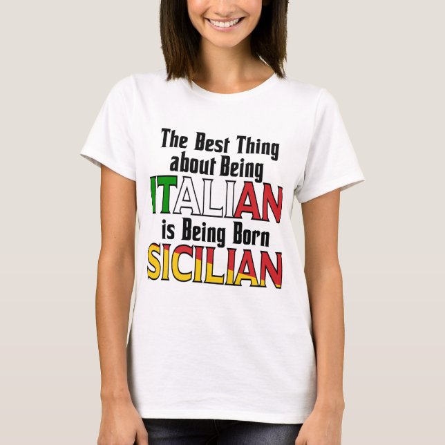 Camiseta A Melhor Coisa Sobre Ser Italiano (Frente)