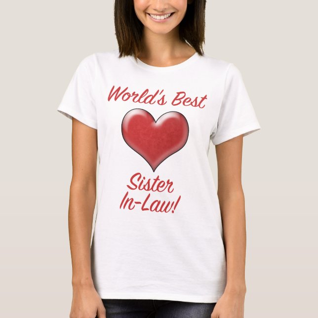 Camiseta A melhor cunhada do mundo (Frente)