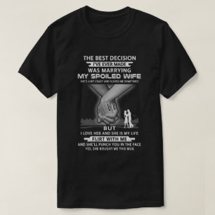 Camiseta A Melhor Decisão Marchando Meu Marido De Esposa I