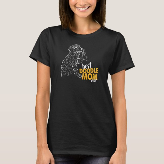 Camiseta A melhor doodle da mãe... (Frente)