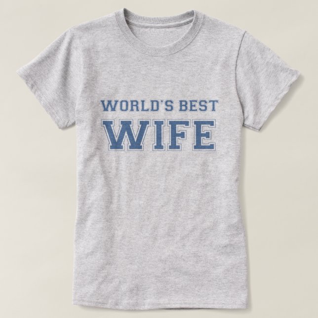 Camiseta A melhor esposa do mundo (Frente do Design)