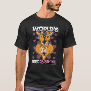 Camiseta A melhor filha do mundo, o canguru, o Pai da mãe,
