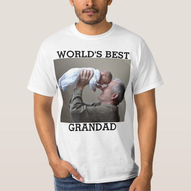 Camiseta A MELHOR Foto Personalizada AVÓ DO MUNDO Cria A Su (Frente)