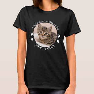Camiseta A Melhor Gato Mãe De Pata Imprime Foto De Pet Pers