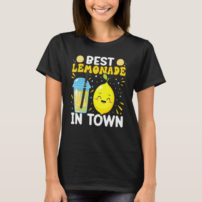 Camiseta A Melhor Limonada Na Cidade Para A Pista De Limona (Frente)