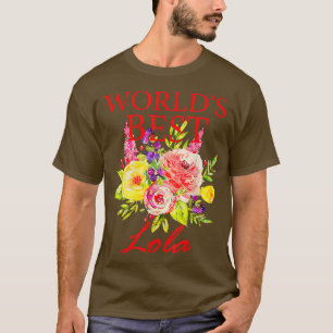 Camiseta A melhor Lola filipina vovó do mundo das mulheres