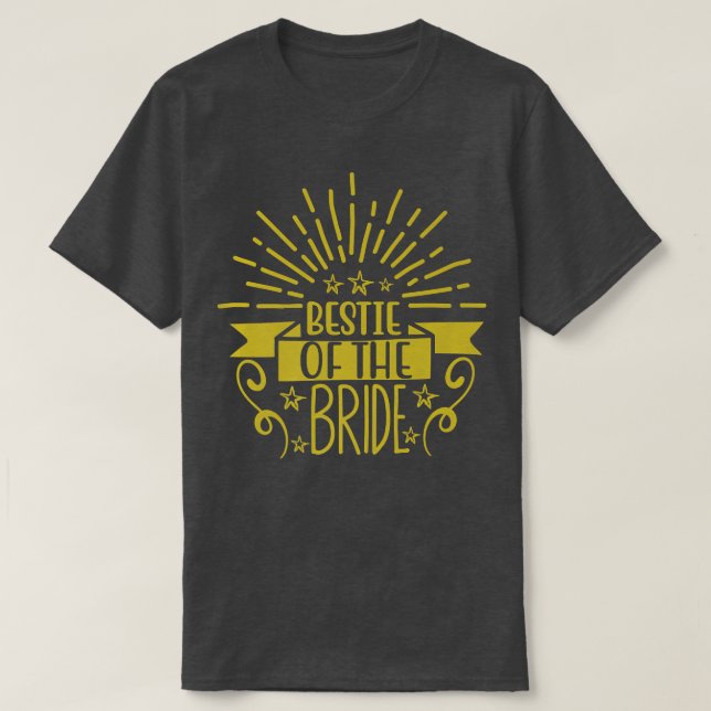 Camiseta A Melhor Madrinha de casamento Amiga Da Noiva (Frente do Design)