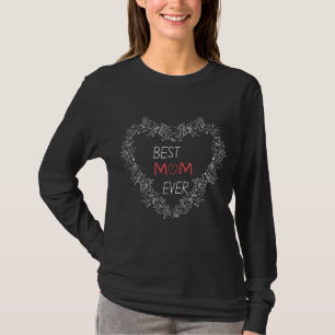 Camiseta A Melhor Mãe Alguma Vez Trendy Classic Amando Mãe