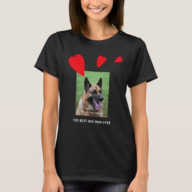 Camiseta A melhor mãe de cachorro de todos os tempos, sua f (Frente)