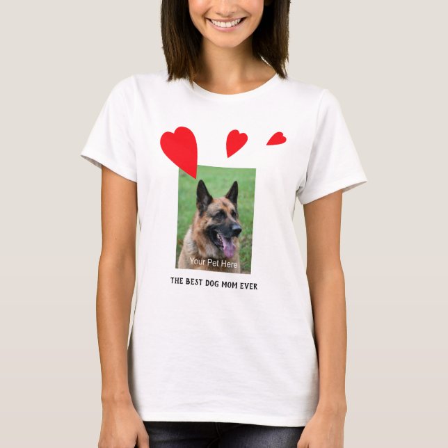 Camiseta A melhor mãe de cachorro de todos os tempos, sua f (Frente)