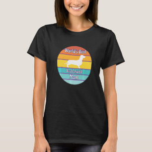 Camiseta A melhor mãe de Dachshund do mundo